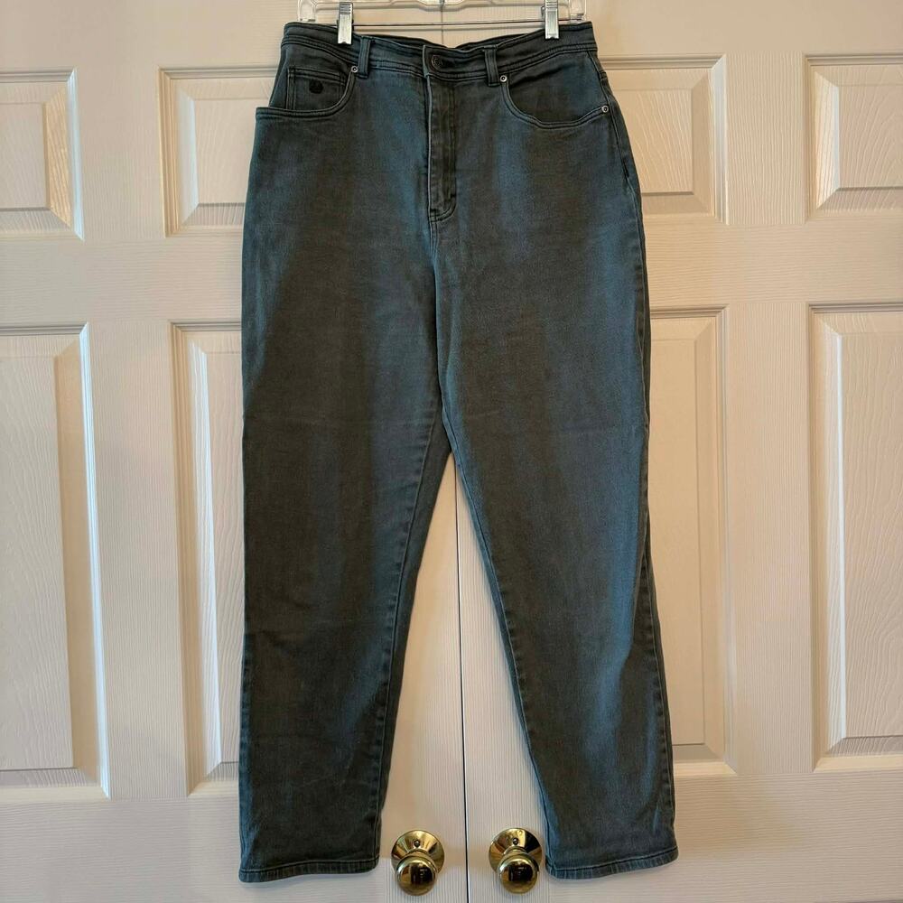 Gloria Vanderbilt High Rise Tapered Leg Jeans Green